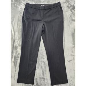 Maurices High Rise Straight Leg Dress Pants Size 16 Black Stretch Office Career